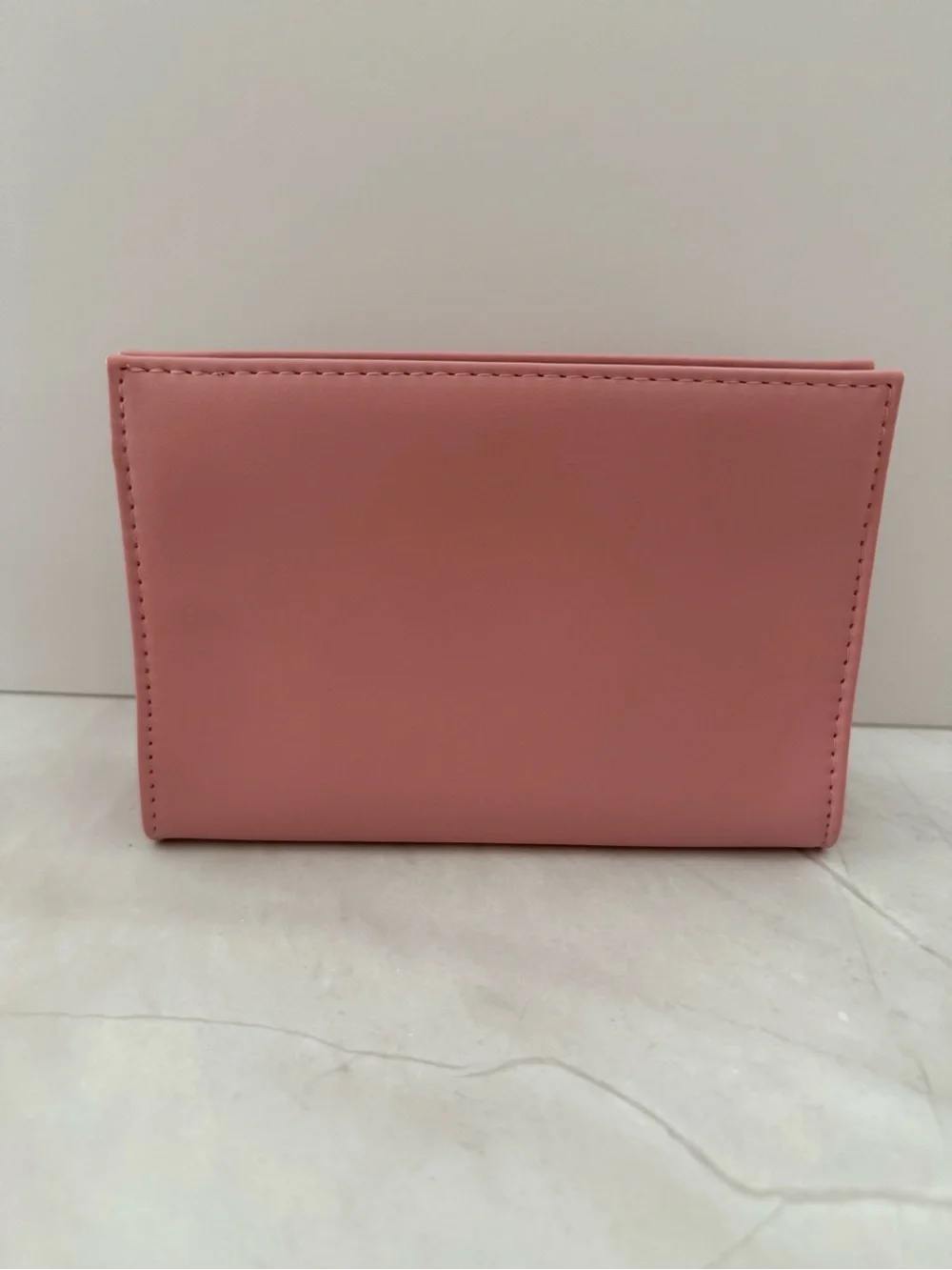 Yves Saint Laurent Pink Embossed Leather Cosmetic Case